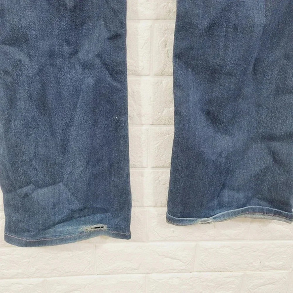 JCP Women's Super Soft Premium Denim Curvy Bootcut Jeans Blue Size 33/16 - Picture 5 of 8